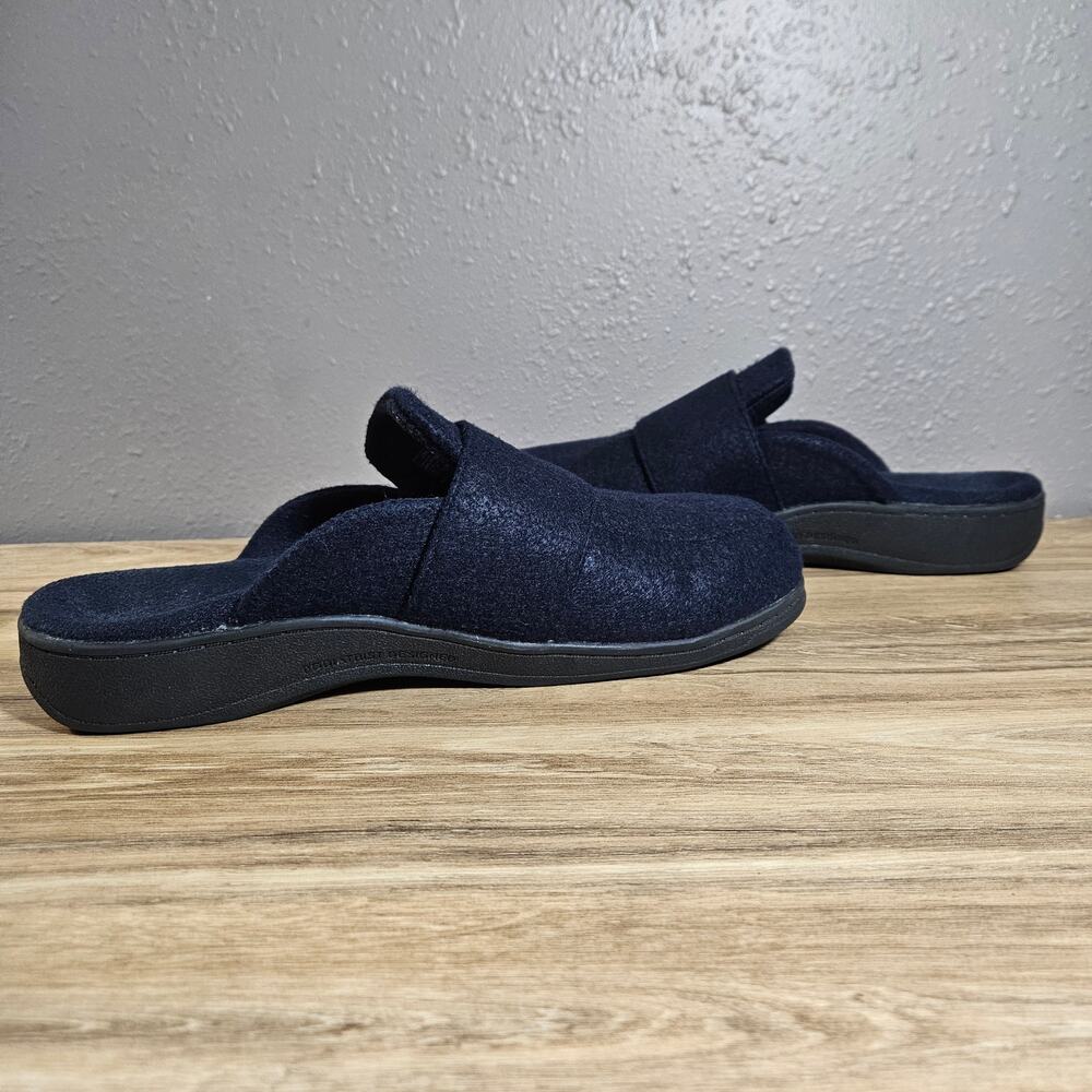 Vionic Gemma II Navy Blue Mule Slippers Women's Size 10